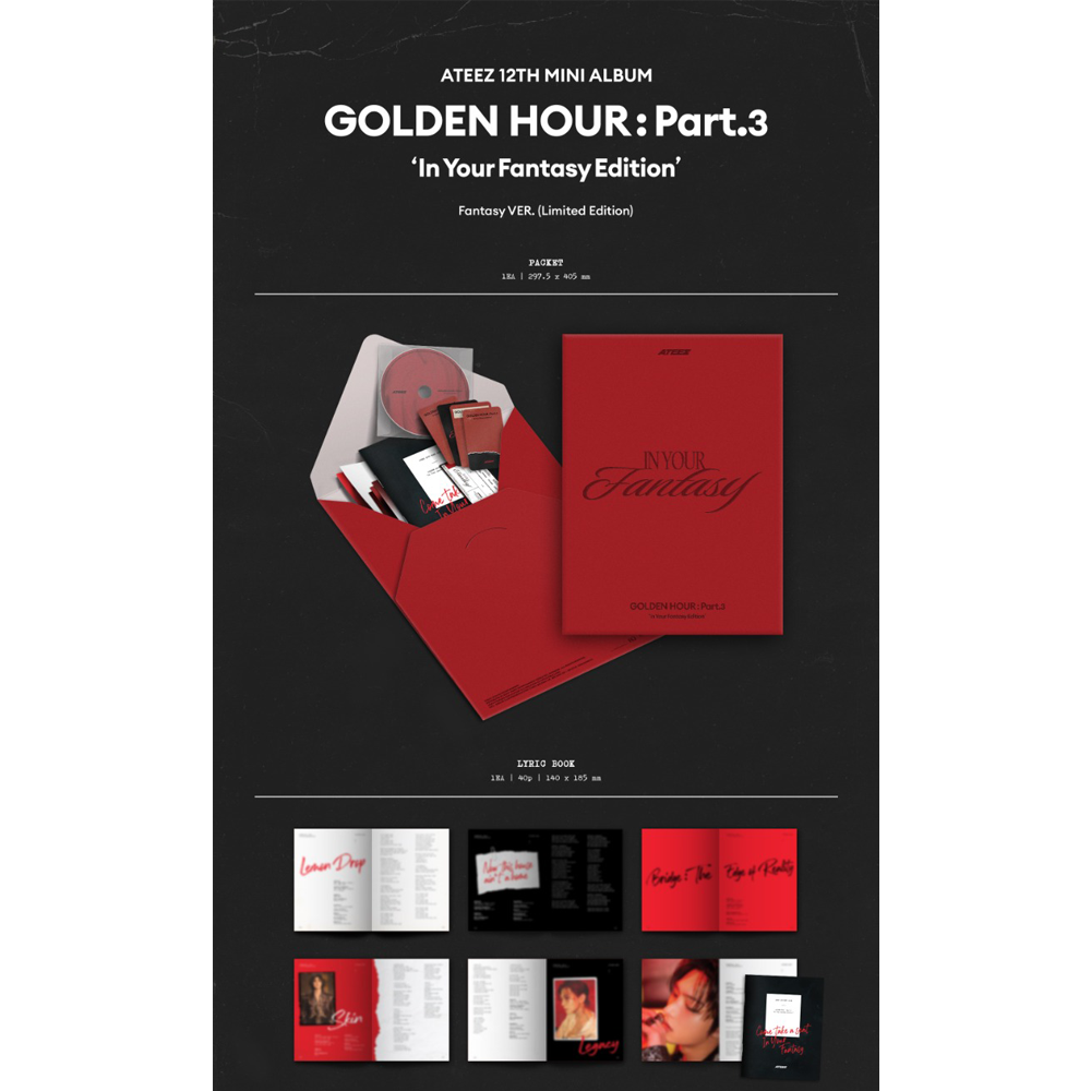 ATEEZ - GOLDEN HOUR: PART.3 (IN YOUR FANTASY EDITION) (LIMITED FANTASY VER) 1