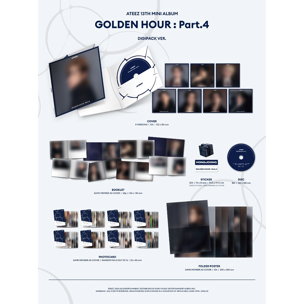 ATEEZ - GOLDEN HOUR: PART.4 (DIGIPACK VER)