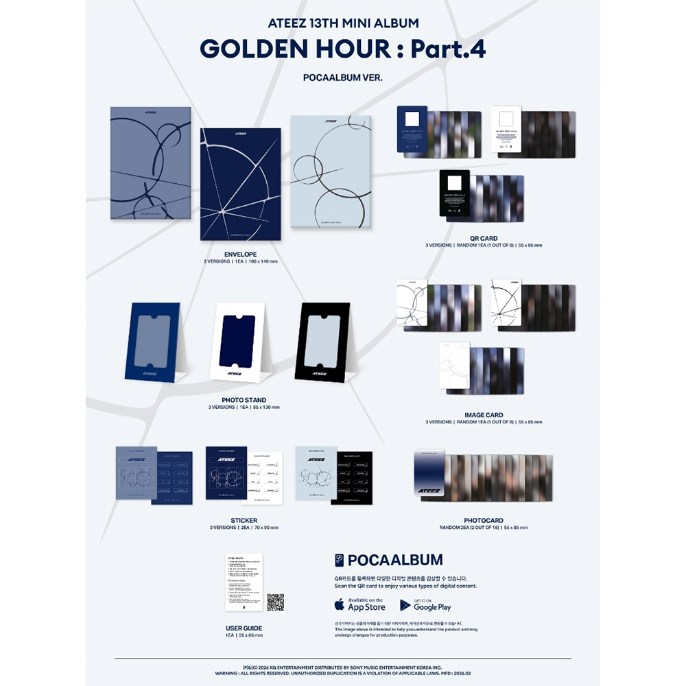 ATEEZ - GOLDEN HOUR: PART.4 (POCA ALBUM)