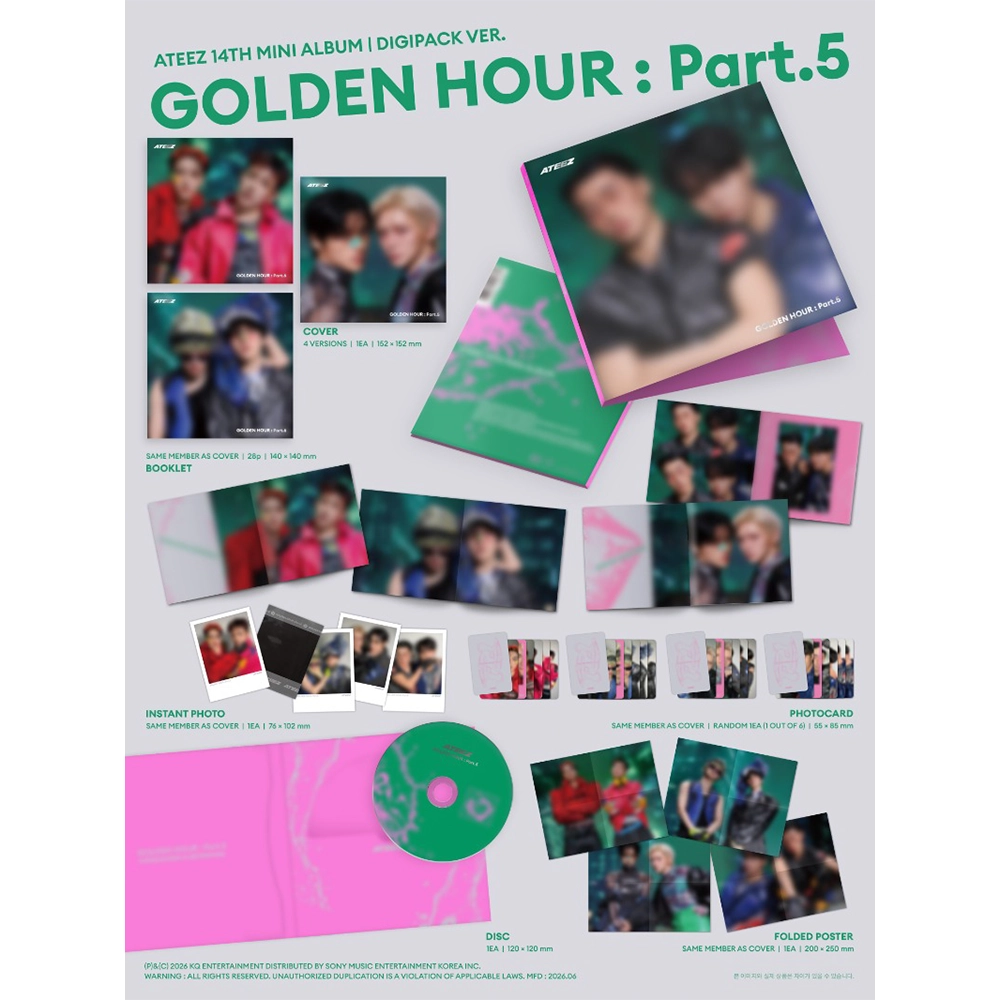 ATEEZ - GOLDEN HOUR: PART.5 (DIGIPACK UNIT VER)