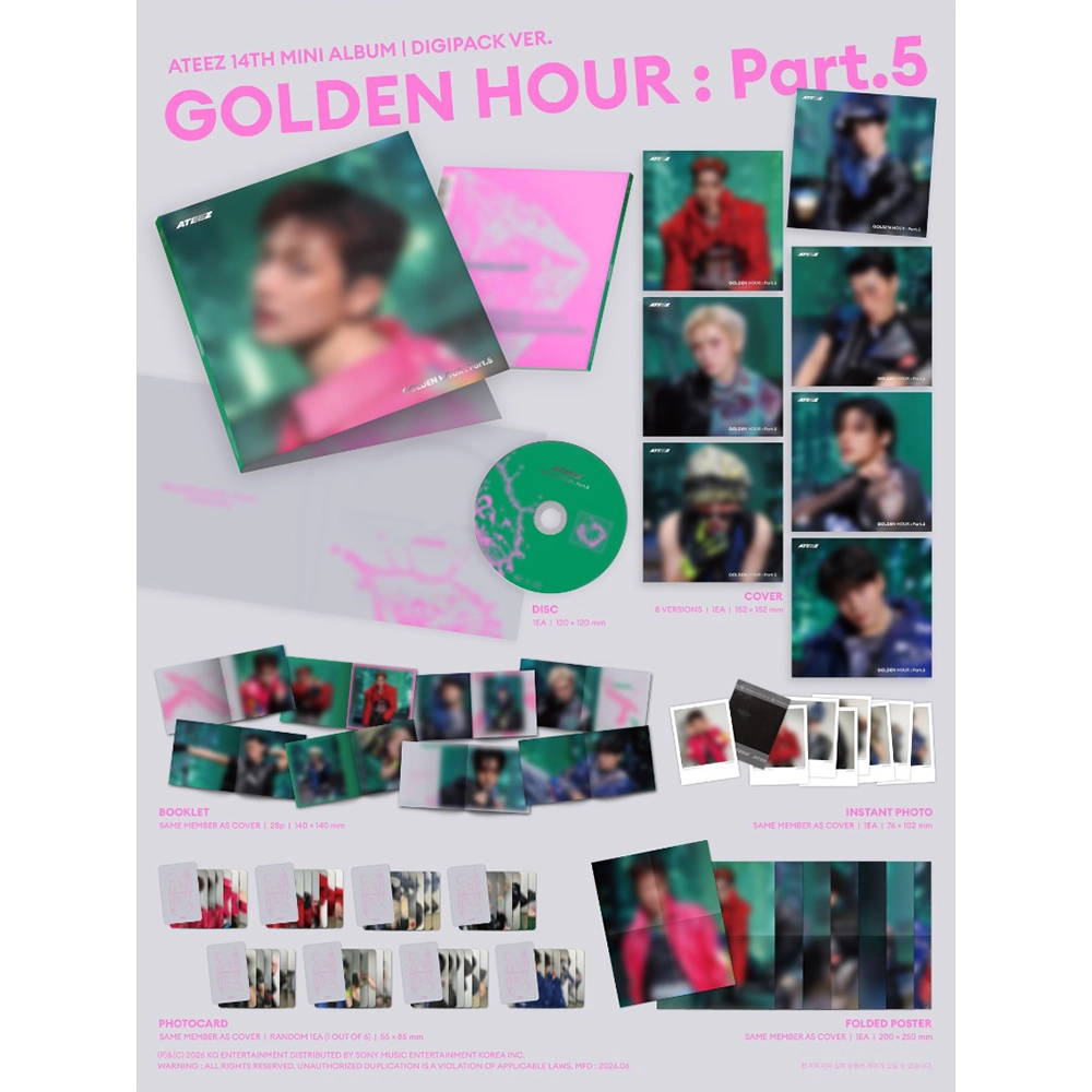 ATEEZ - GOLDEN HOUR: PART.5 (DIGIPACK VER)
