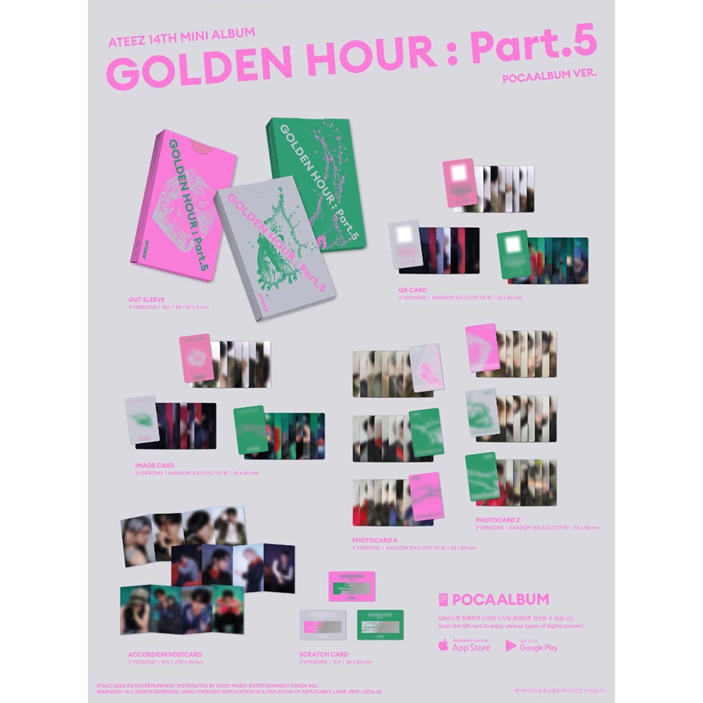 ATEEZ - GOLDEN HOUR: PART.5 (POCA ALBUM VER) 1