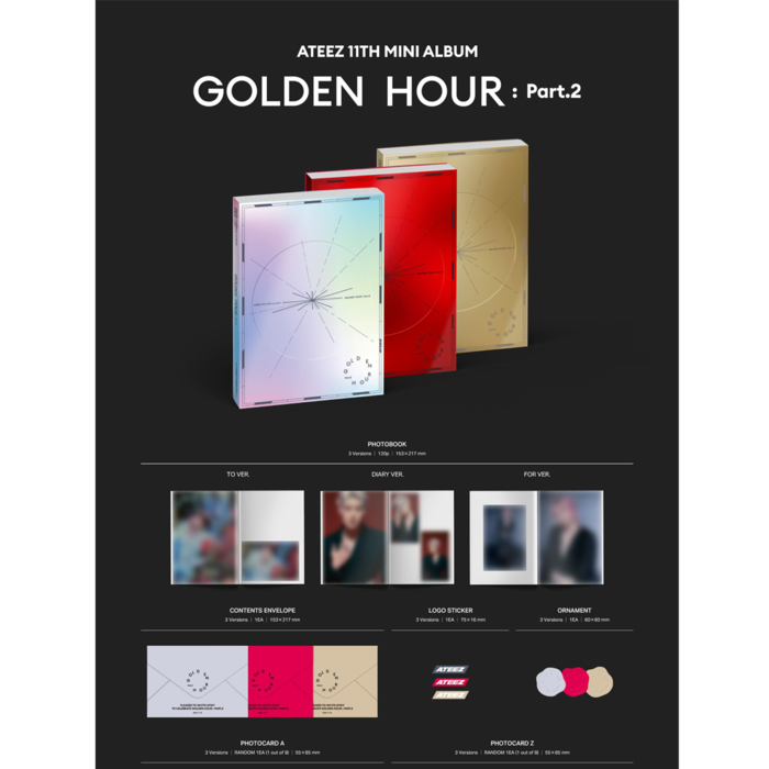 ATEEZ 11TH MINI ALBUM GOLDEN HOUR PART 2