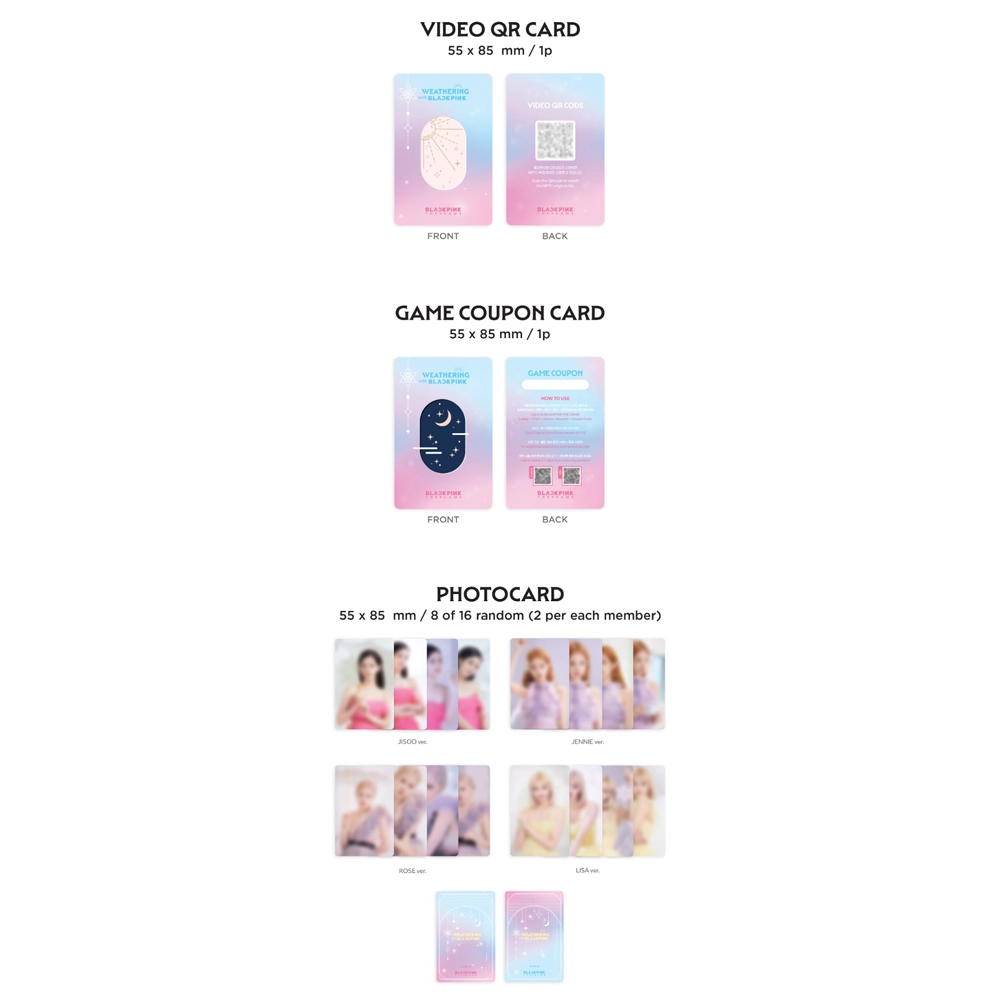 BLACKPINK - THE GAME COUPON CARD COLLECTION (WEATHERING WITH BLACKPINK) 2