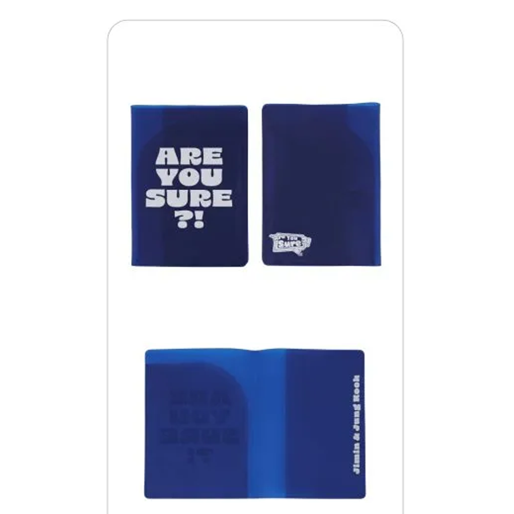 ARE YOU SURE? パスポートポーチ Jungkook jimin BTS JIMIN & JUNG KOOK - ARE YOU SURE?! OFFICIAL MD PASSPORT COVER