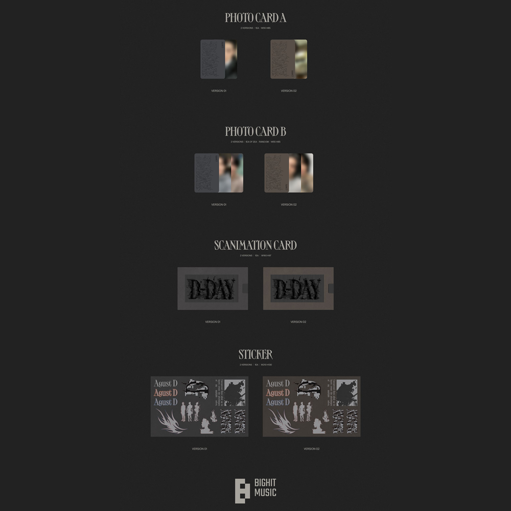 BTS SUGA (Agust D) - D-DAY (1ST SOLO ALBUM) 3