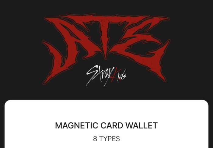 STRAY KIDS - ATE POP UP OFFICIAL MD (MAGNETIC CARD WALLET)