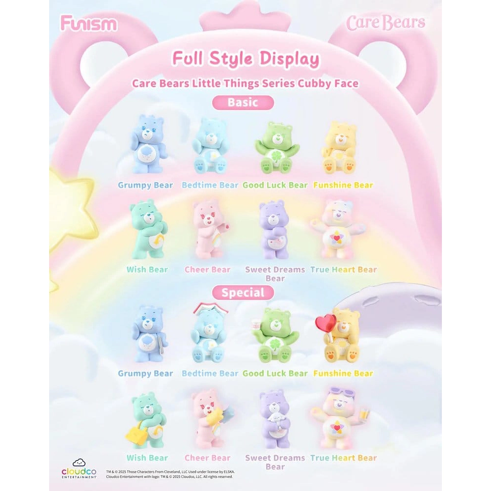 Care Bears Mini Figures Little Things Cubby Face Series (Blind Box) 2
