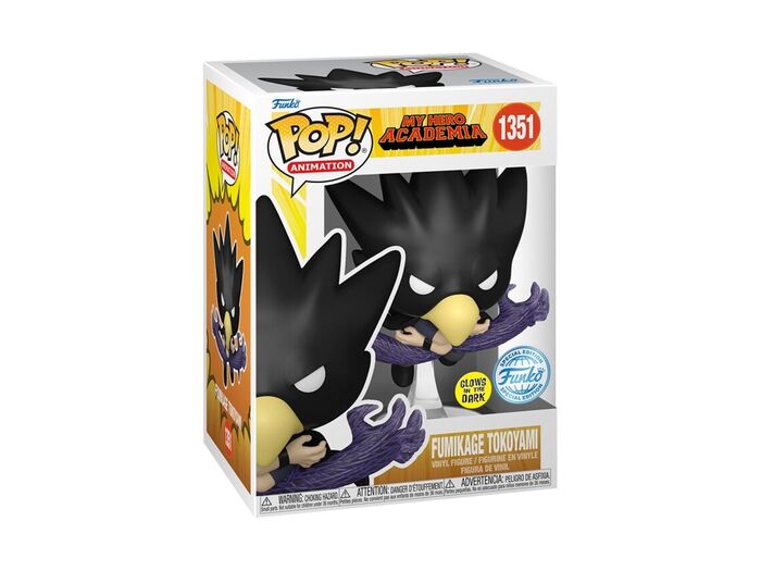 Funko POP! Animation My Hero Academia Tokoyami (Glow in the Dark) Exclusive #1351