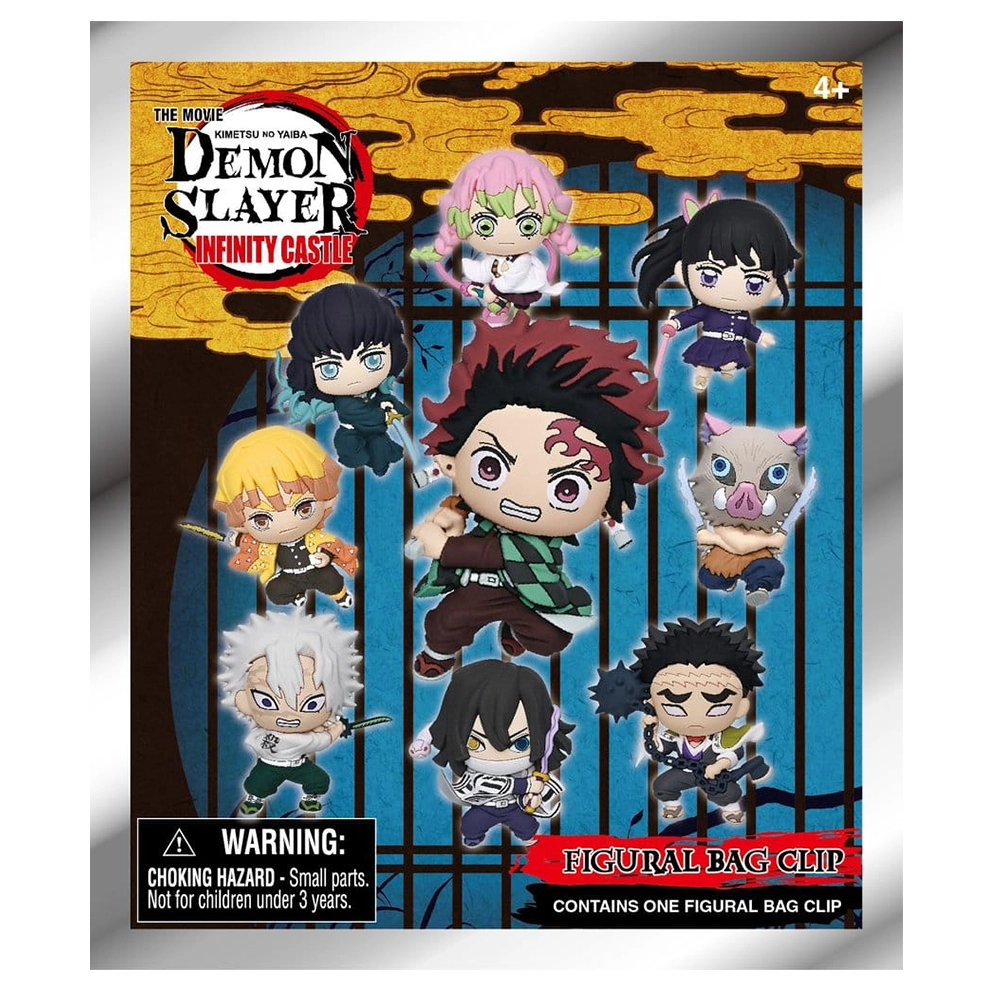 Demon Slayer 3D Foam Bag Clips Infinity Castle Serie 1 (Mystery Box)