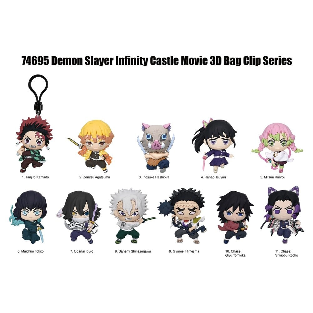 Demon Slayer 3D Foam Bag Clips Infinity Castle Serie 1 (Mystery Box)