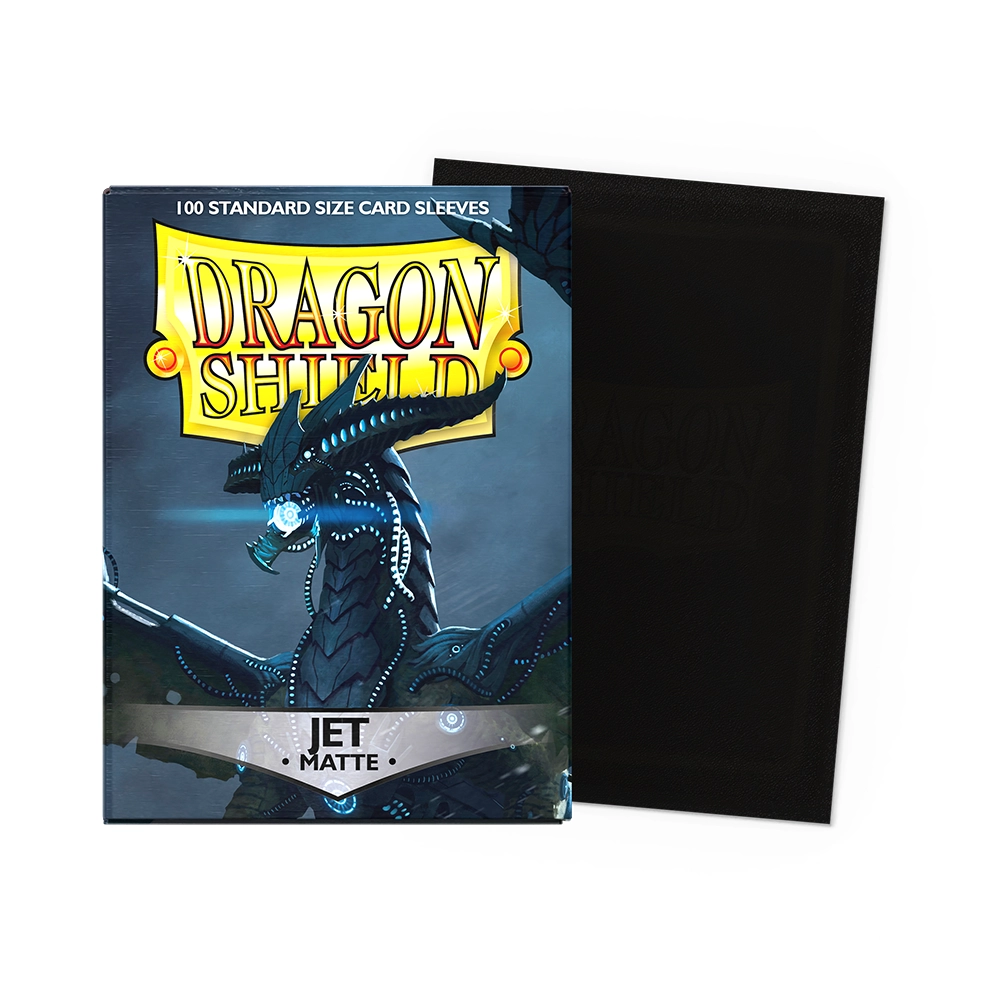 Dragon Shield Card Sleeves - Standard Size Matte (100) - Jet