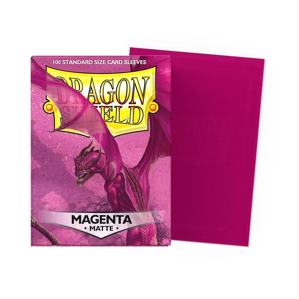 Dragon Shield Card Sleeves - Standard Size Matte (100) - Magenta