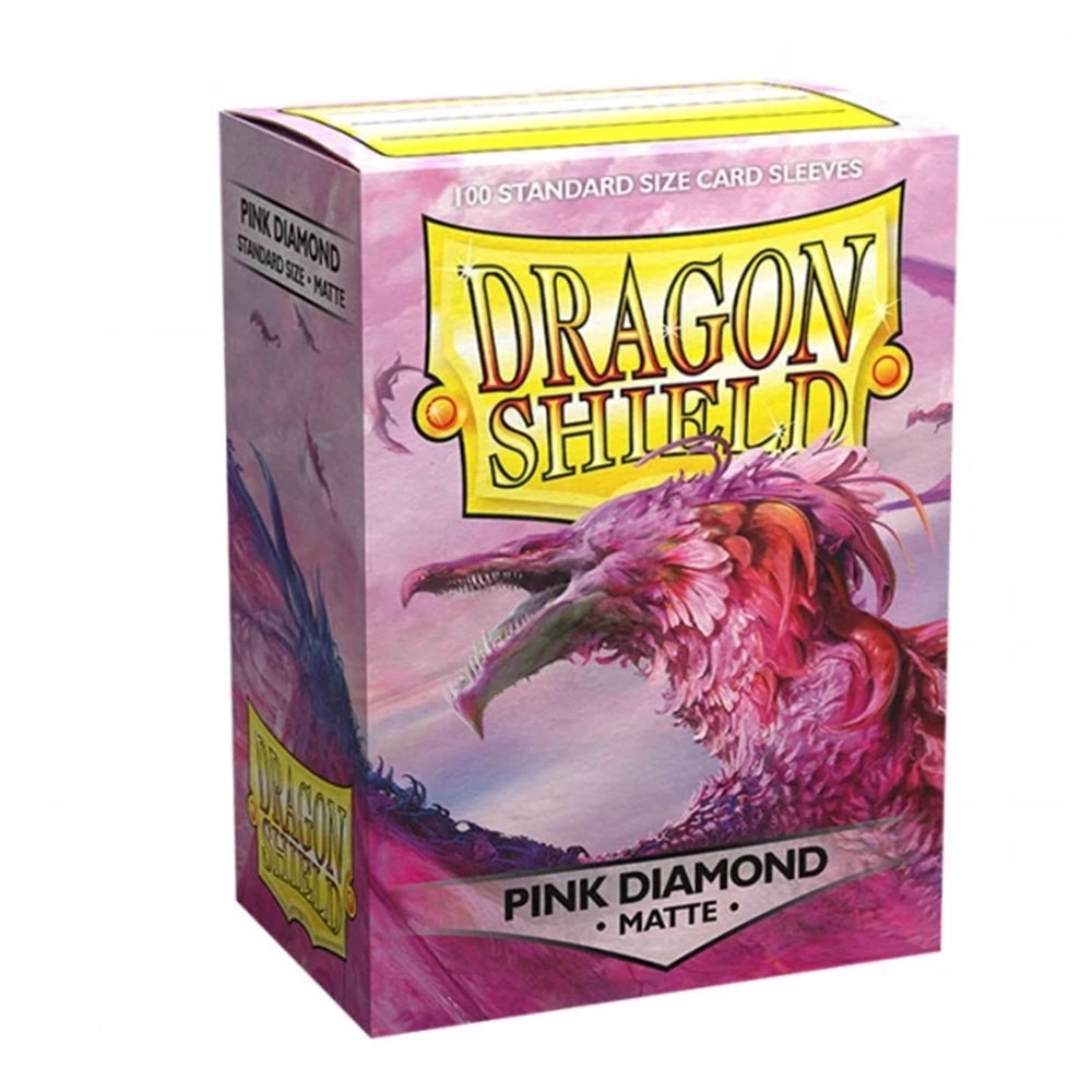 Dragon Shield Card Sleeves - Standard Size Matte (100) - Pink Diamond 0
