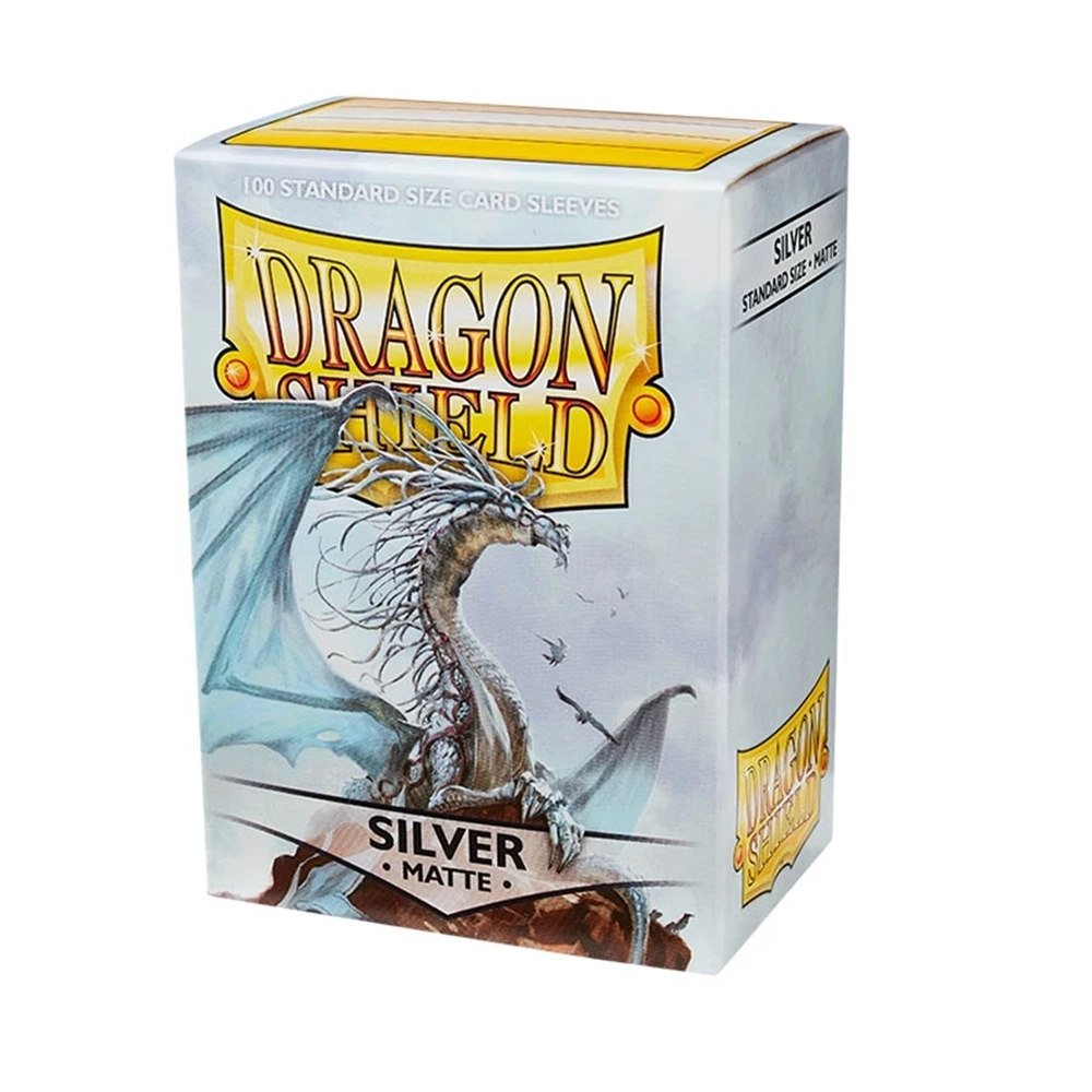 Dragon Shield Card Sleeves - Standard Size Matte (100) - Silver
