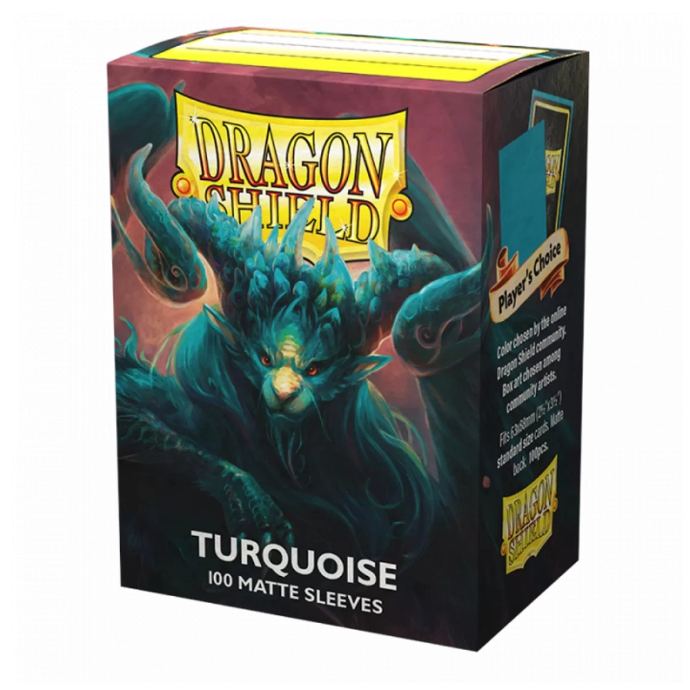 Dragon Shield Card Sleeves - Standard Size Matte (100) - Turquoise 0