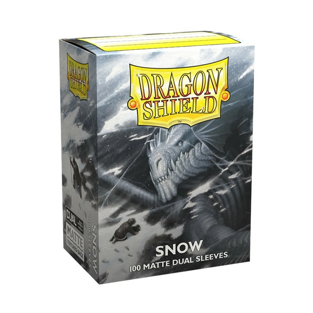 Dragon Shield Card Sleeves - Standard Size Matte Dual Sleeves (100) - Snow 0