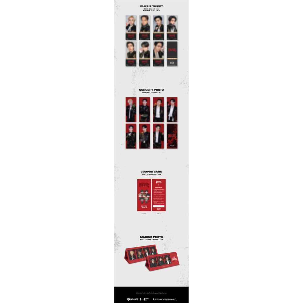 ENHYPEN - WORLD COUPON CARD COLLECTION (VAMPIRE BASIC VER) 2