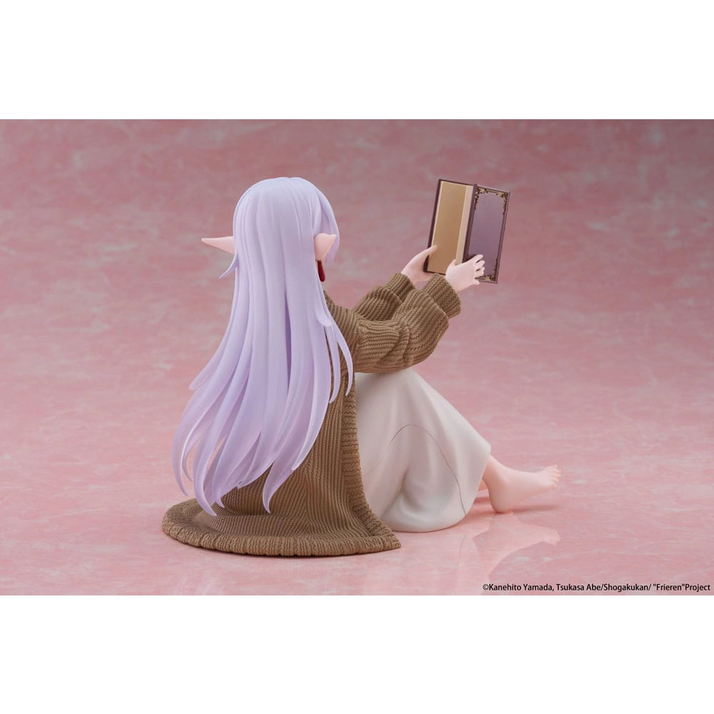 Frieren: Beyond Journey's End PVC Statue Desktop Cute Figure Frieren Roomwear Ver 13 cm 3