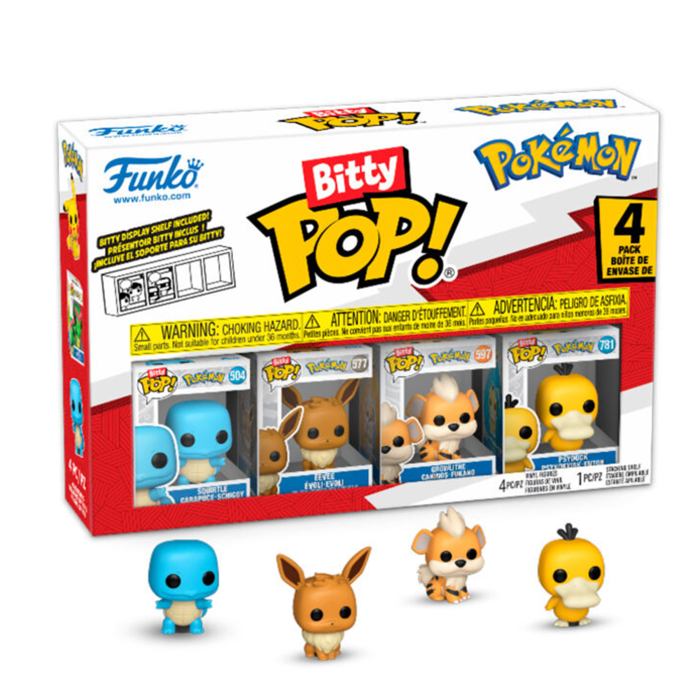 Funko Bitty POP! Games Pokémon Squirtle (4-Pack)