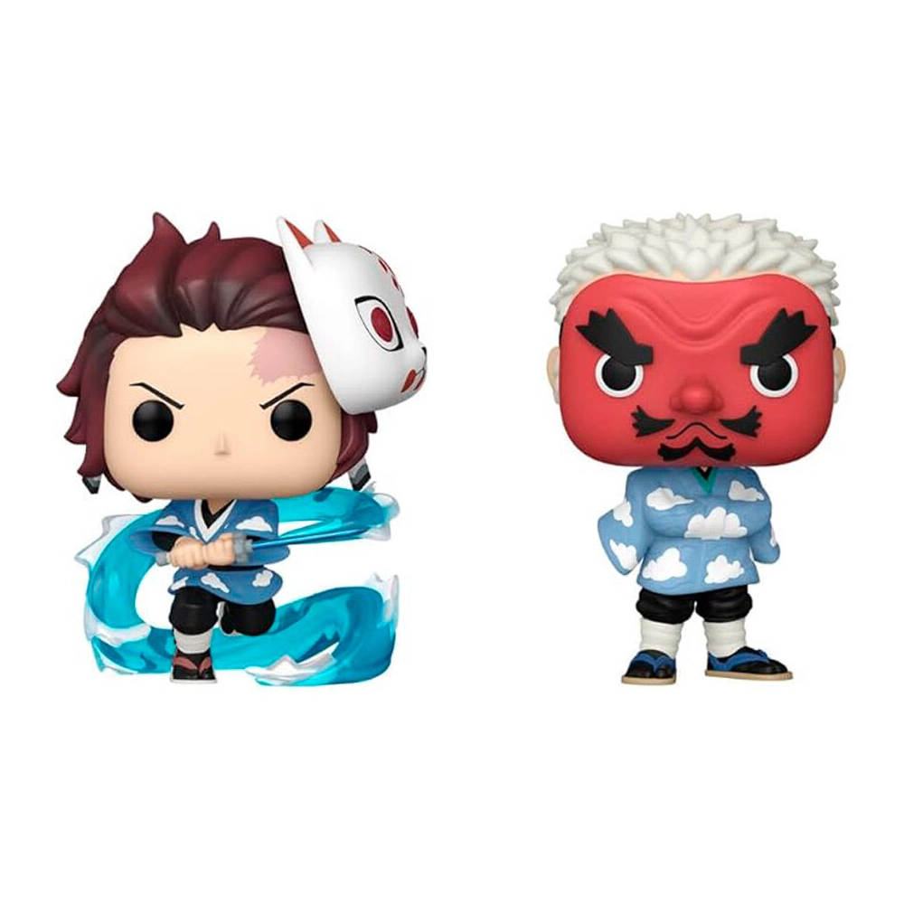 Funko POP! Animation Demon Slayer Tanjiro Kamado & Sakonji Urokodaki 2-Pack (2023 Summer Convention Limited Edition) 1