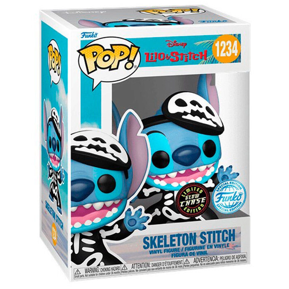 Funko POP! Disney Lilo & Stitch - Skeleton Stitch (Glow Chase & Limited Edition) #1234