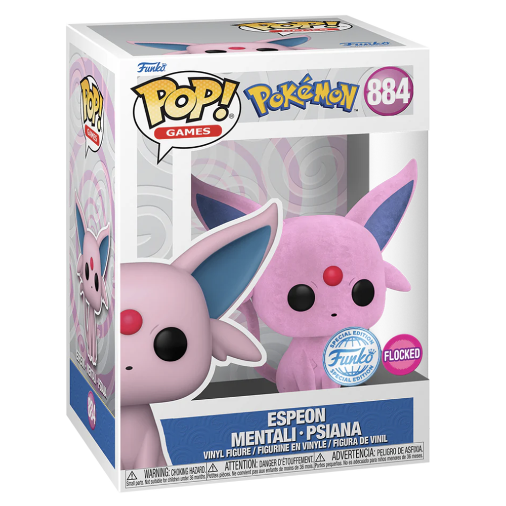 Funko POP! Games Pokémon - Espeon (Exclusive & Flocked) #884 0