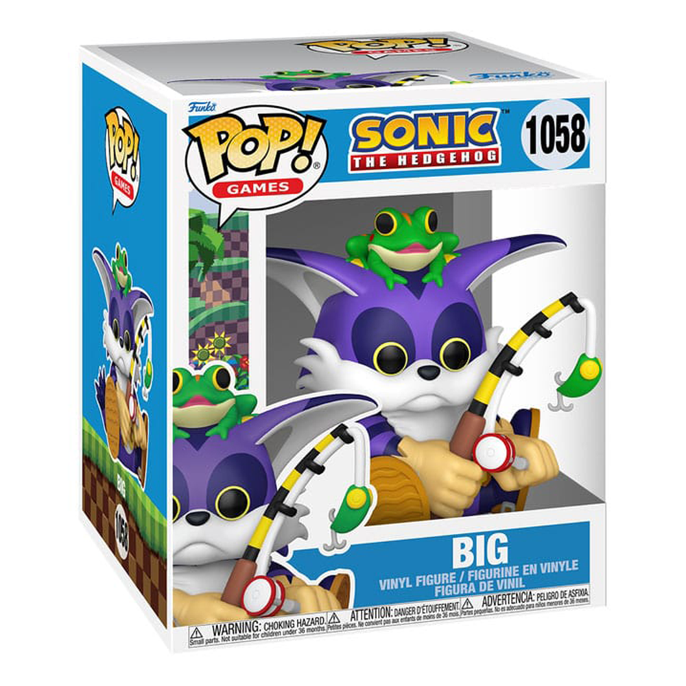 Funko POP! Games Sonic The Hedgehog Big the Cat with Froggy (Oversized) #1058 0