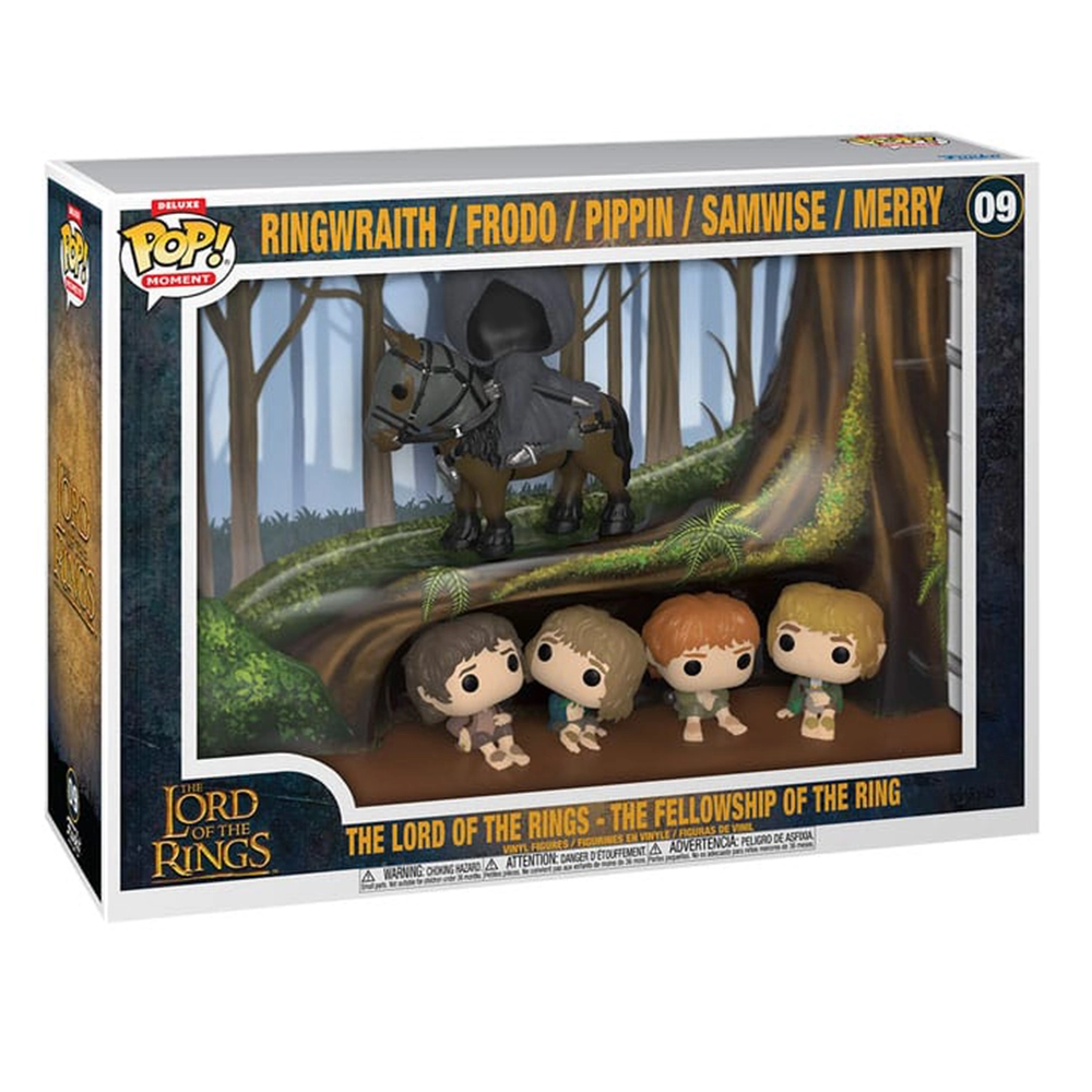 Funko POP! Moment Deluxe Movies The Lord Of The Rings The Fellowship of the Ring - Ringwraith / Frodo / Pippin / Samwise / Merry #09