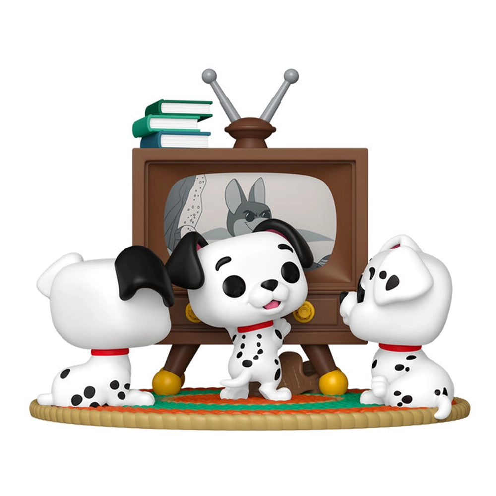 Funko POP! Moment Disney 101 Dalmatians Rolly, Patch & Lucky with TV #1664 1