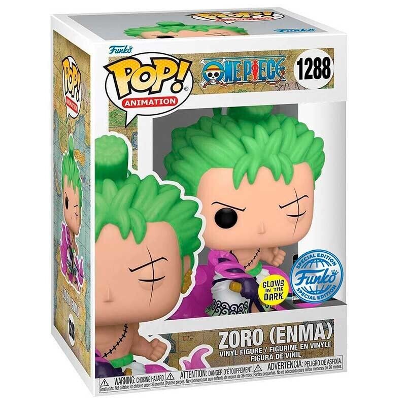 Funko POP! Animation One Piece Zoro w/ Enma (Glow in the Dark) Exclusive #1288