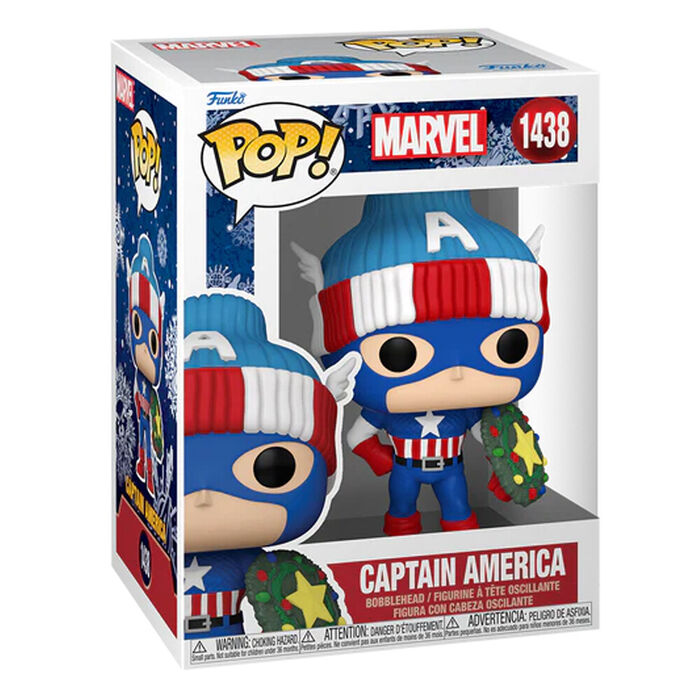 Funko POP! Marvel - Holiday Captain America #1438