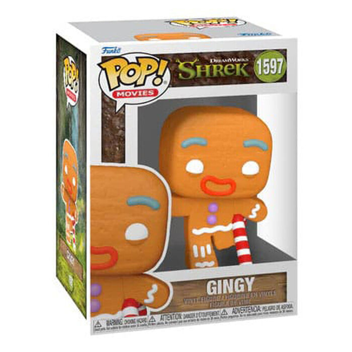 Funko POP! Movies Shrek DreamWorks 30th Anniversary Gingy w/Candy Cane #1597