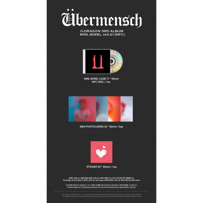 G-DRAGON - ÜBERMENSCH (MINI JEWEL VER)
