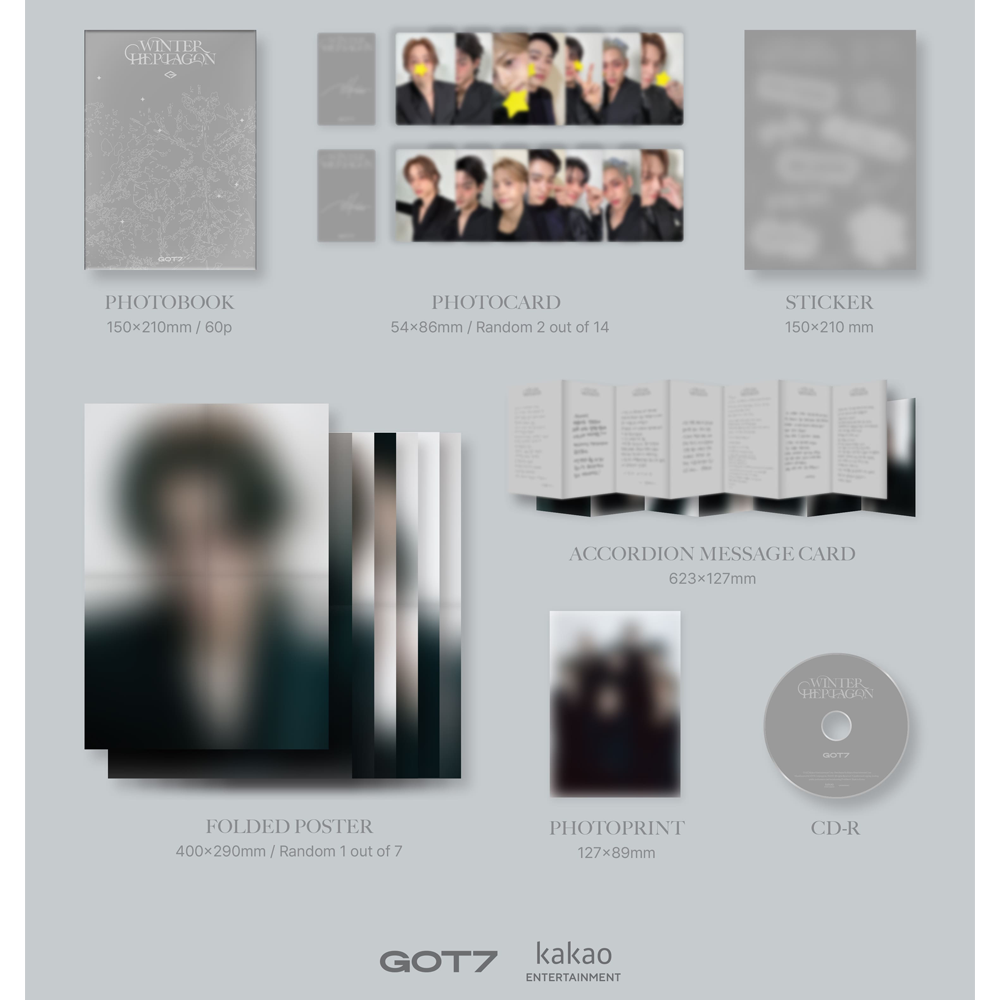 GOT7 13TH MINI ALBUM WINTER HEPTAGON 2