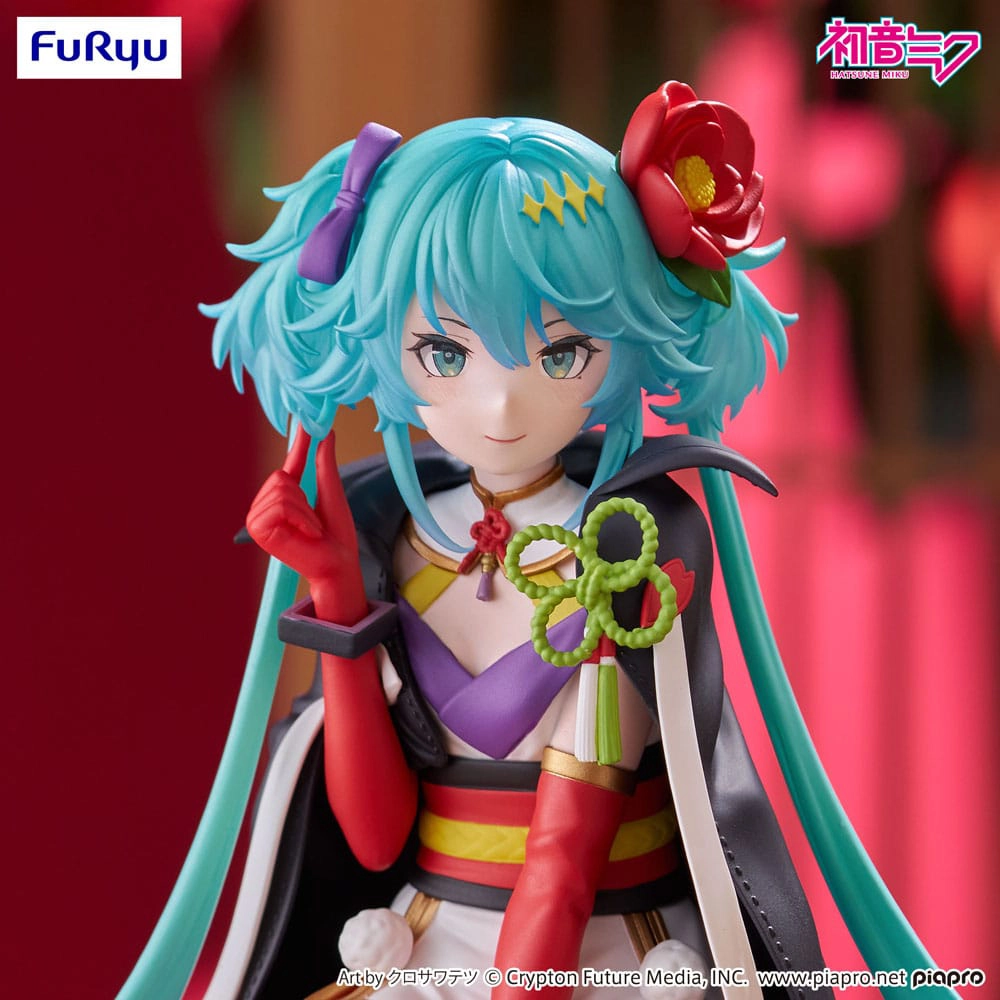 Hatsune Miku Noodle Stopper PVC Statue Flower Fairy Camellia 15 cm 1