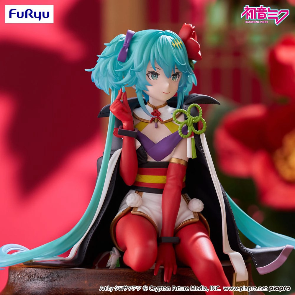 Hatsune Miku Noodle Stopper PVC Statue Flower Fairy Camellia 15 cm 2