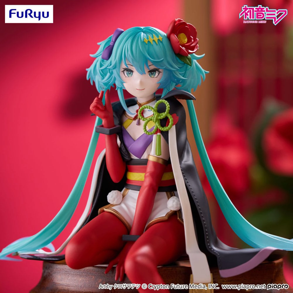 Hatsune Miku Noodle Stopper PVC Statue Flower Fairy Camellia 15 cm 3