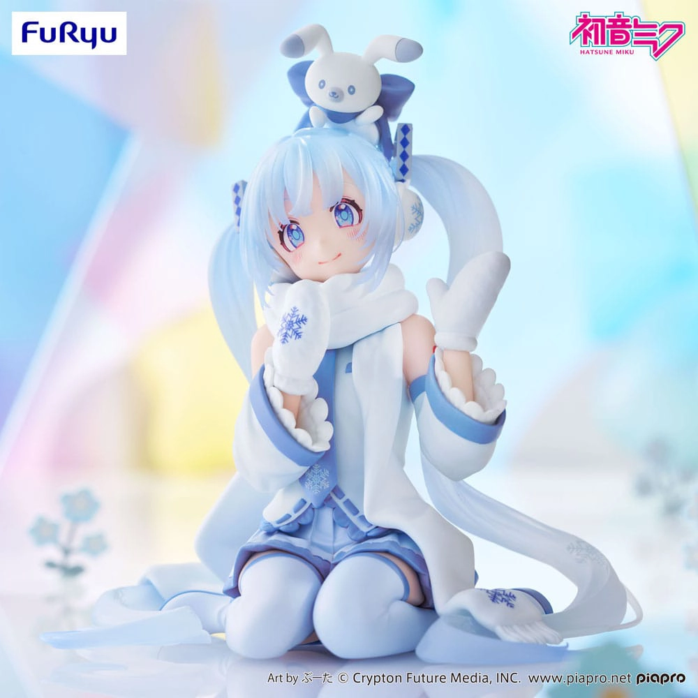 Hatsune Miku Noodle Stopper PVC Statue Snow Miku Sky Town 10th Ver 10 cm