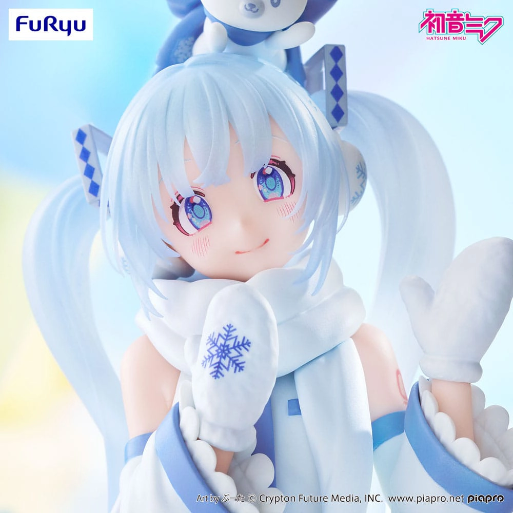 Hatsune Miku Noodle Stopper PVC Statue Snow Miku Sky Town 10th Ver 10 cm 2
