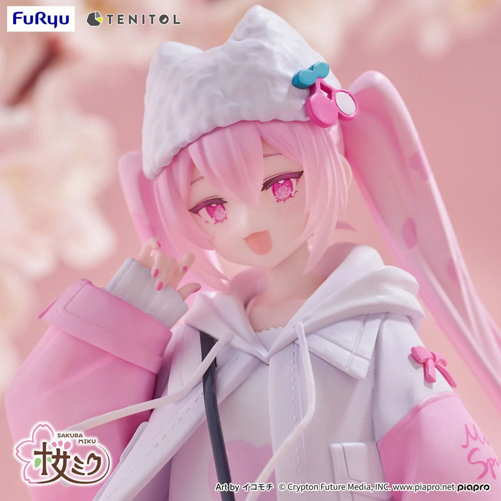 Hatsune Miku Tenitol PVC Statue Sakura Miku Cool style [petit] 19 cm 1