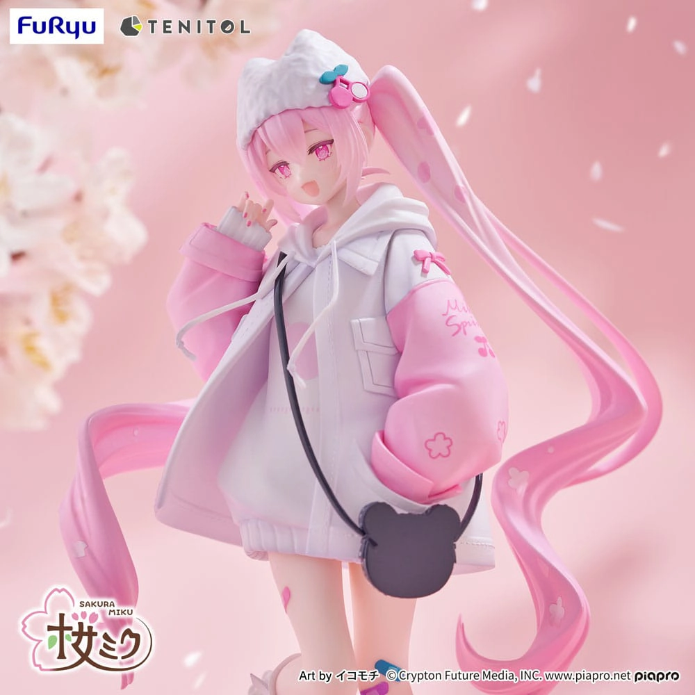 Hatsune Miku Tenitol PVC Statue Sakura Miku Cool style [petit] 19 cm 2