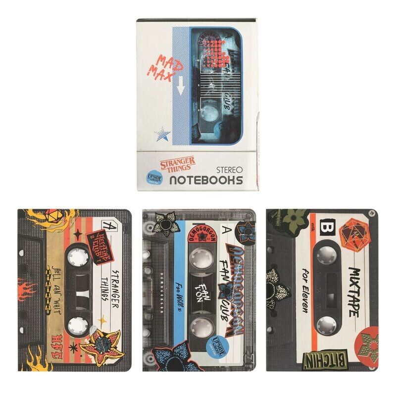 Stranger Things Walkman - Pack of 3 A6 Notebooks