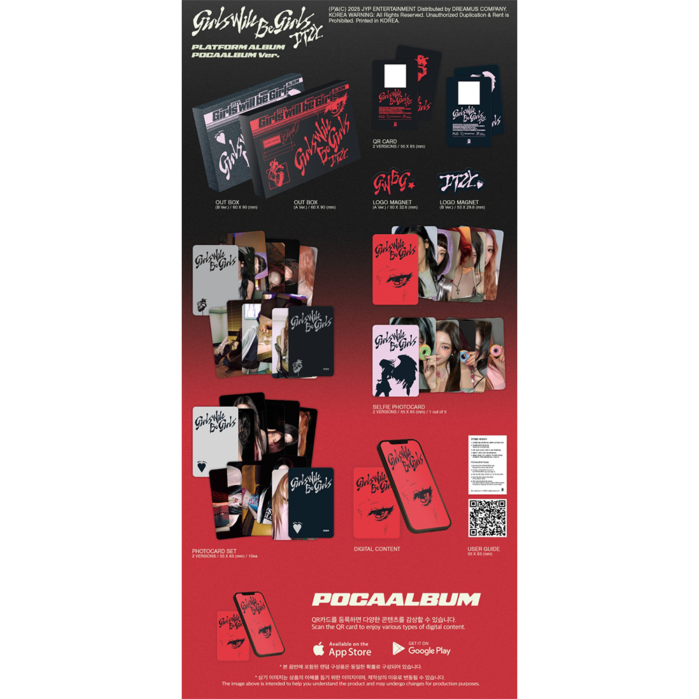 ITZY - GIRLS WILL BE GIRLS (PLATFORM ALBUM - POCA ALBUM) 1