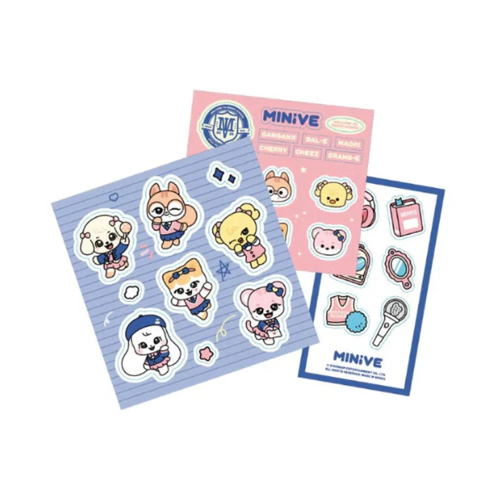 IVE - MINIVE STICKER PACK (WELCOME TO MINIVE SCHOOL OFFICIAL MD)