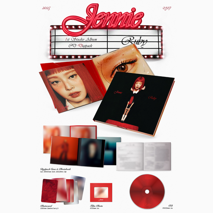 JENNIE (BLACKPINK) - 1ST STUDIO ALBUM RUBY CD DIGIPACK VER