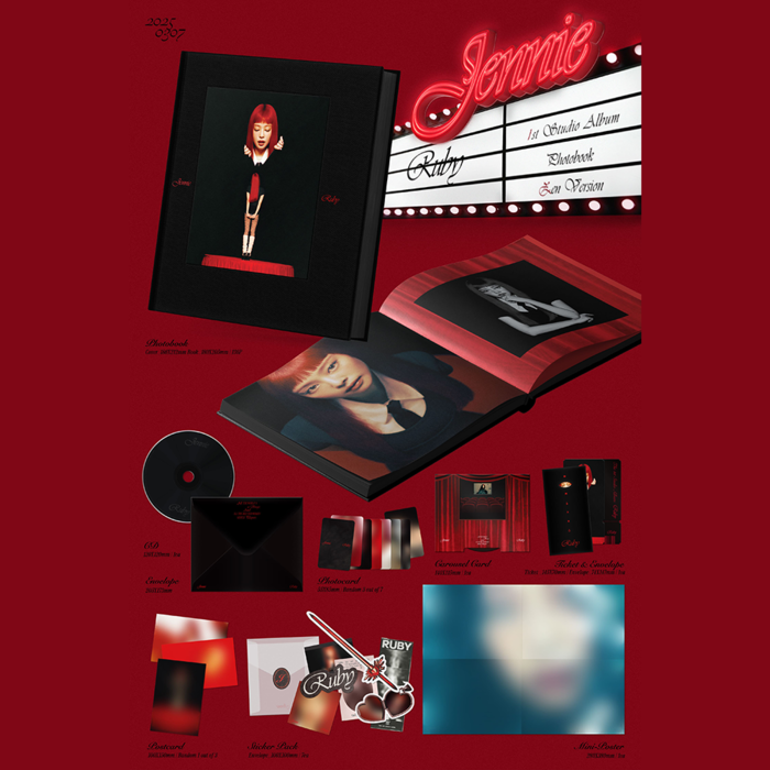JENNIE (BLACKPINK) - 1ST STUDIO ALBUM RUBY PHOTOBOOK VER