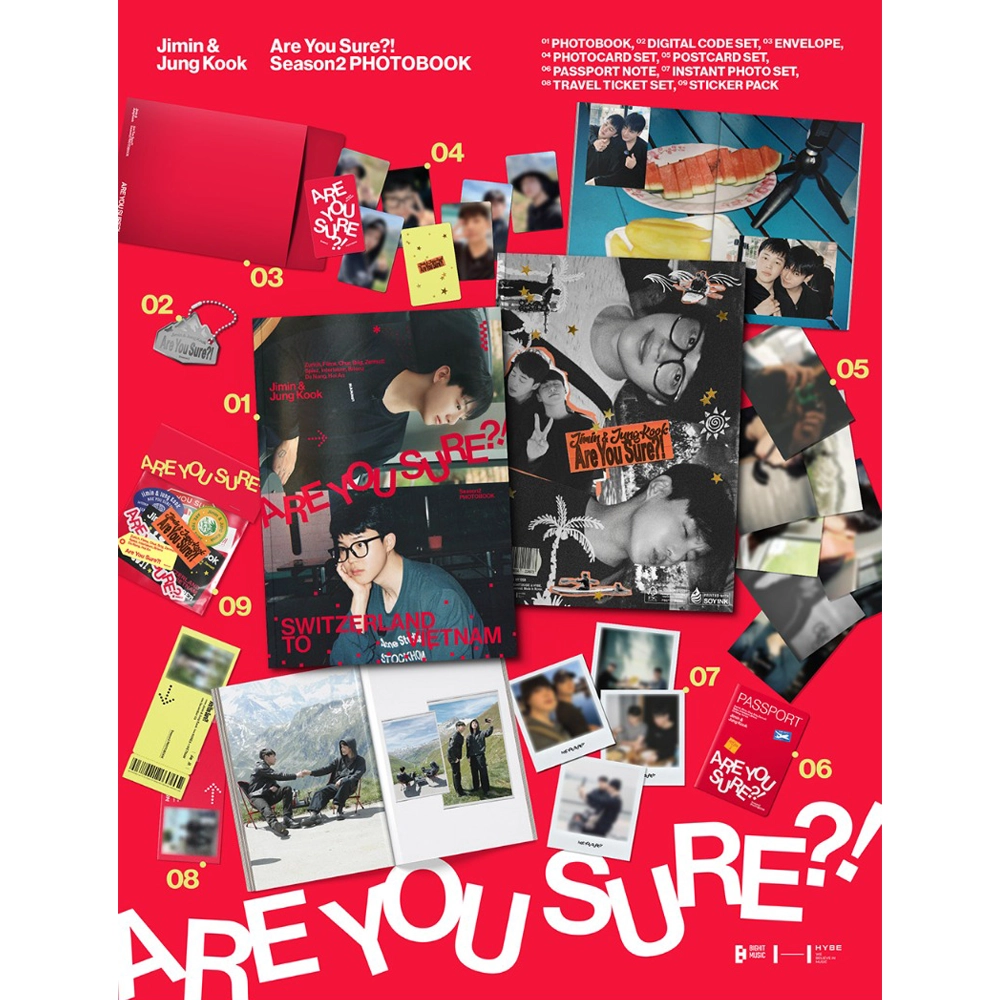 JIMIN X JUNG KOOK (BTS) - ARE YOU SURE?! SEASON 2 (PHOTOBOOK)