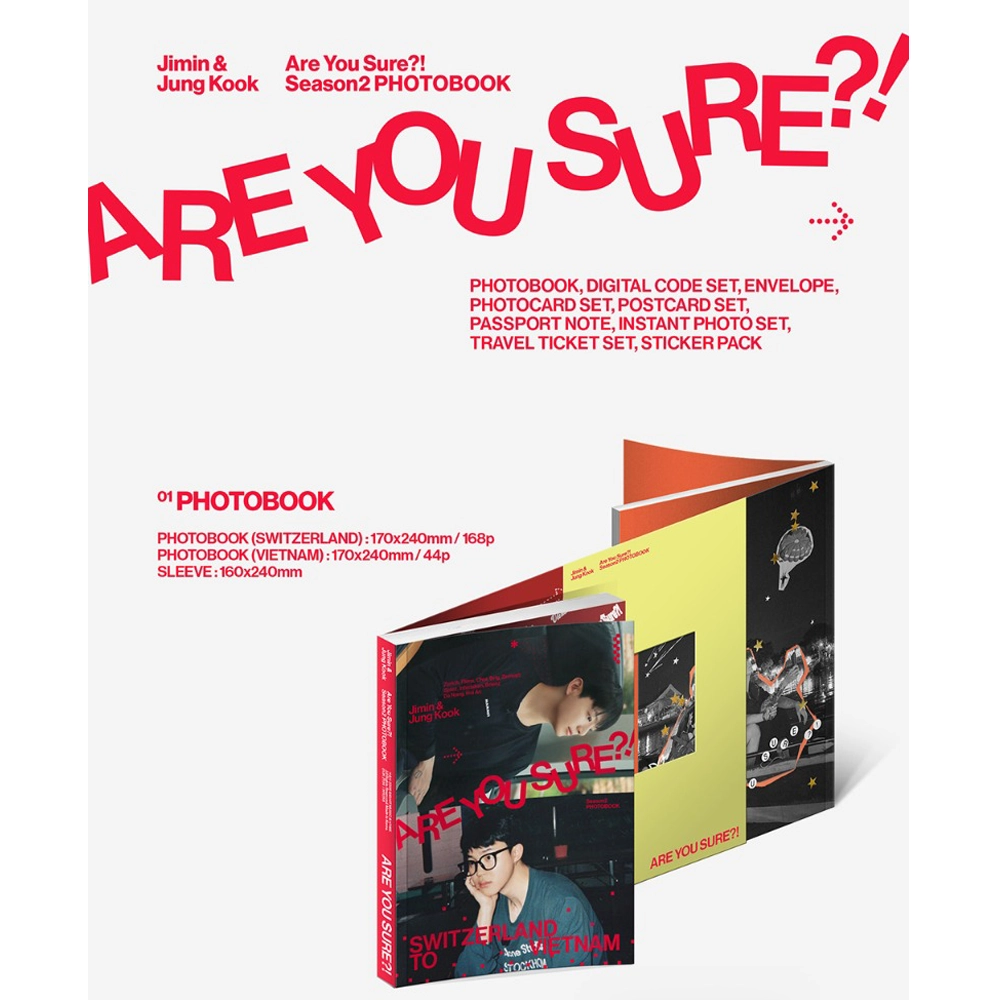 JIMIN X JUNG KOOK (BTS) - ARE YOU SURE?! SEASON 2 (PHOTOBOOK) 2