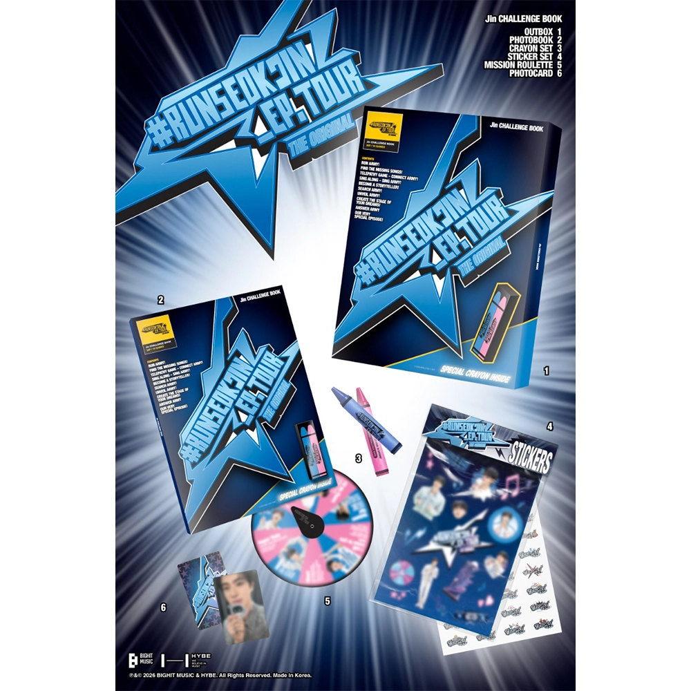 JIN (BTS) - CHALLENGE BOOK